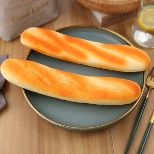 26cm Fake Baguette Simulation Bread Artificial Food Soft Lifelike Long Cake Store Food Model Home Decoration INS Photo Props