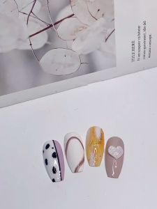 Lusluking 28Pcs Acrylic Nail Art French Liner UV Gel Brush Dotting Carving Pen Painting Tools Manicure 3D Tips Set With Penholder