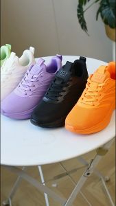 NEW!! YGY รองเท้าผ้าใบผู้หญิง สีม่วง ใส่ออกกำลังกาย ใส่เที่ยว ทรงสวย น้ำหนักเบา ไซส์ 36-41 มีสินค้าพร้อมส่ง