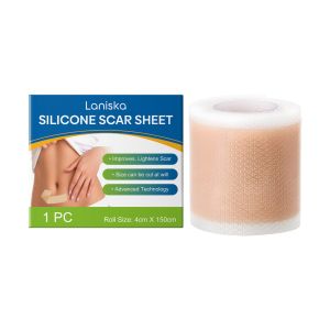 【ซื้อ 1 แถม 1】Laniska แผ่นซิลิโคนแผลเป็นติดตัวเองกันน้ำให้ความชุ่มชื้นระบายอากาศ4ซม.x150ซม