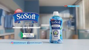 SOSOFT BOTOL 750ML DETERJEN TUMBUHAN KONSENTRAT LIQUID DETERGENT WANGI