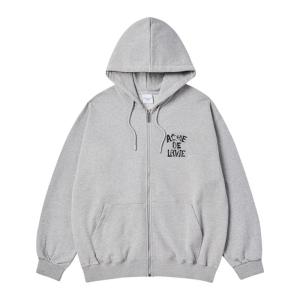 Acme de la vie | Letter Print Hooded Zip Jacket