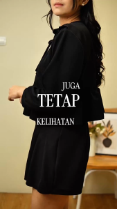 Yoenik Apparel Jinju Set Knit Cardigan Skort Atasan Semi Crop Blouse Rok Celana Korean Style