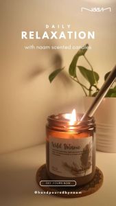 Naam Wild Botanic Scented Candle [ Soy Wax Candle Rosemary Peppermint ]