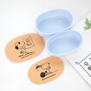 Snoopy Lunch Box Childrens Food Bento Picnic Fruit Storage Box Womens Work Lunch Microwave Heating Compatible Storage Container