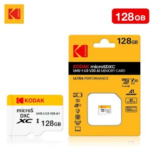 การ์ดหน่วยความจำ KODAK Micro SD TFcard 256GB 64GB 32GB 128GB Class 10 Microsd SD Card 100MB/S UHS-I A1 สำหรับโทรศัพท์/คอมพิวเตอร์
