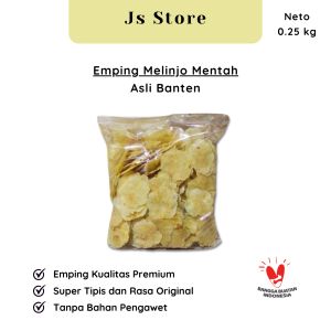 Emping melinjo mentah 250 gram