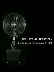 Disinfection Spray Fan Indoor Outdoor Humidifier Cooling Spray Mist Fan Water Big Air Cooler Fan (30 inch)