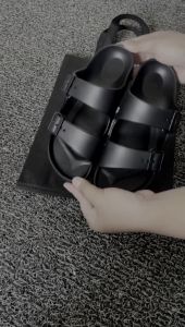 Rootly - Sandal Pria Wanita Full Paylon Black