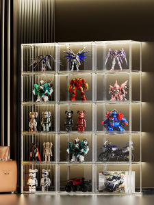 AMU·PIGGY | Home Acrylic Display Case Multi-level Openable Shelves
