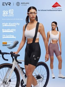 evr | EVR Summer Breathable Cycling Shorts Womens Bicycle Riding Pants Double Arrowhead Design Comfortable Riding Overalls
