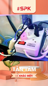 SOPOKA Ổ Chia Điện P25 Chia 5 Cổ Xoay Chịu Tải 2200W An Toàn Chống Cháy Chính Hãng