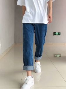 Celana Panjang Hitam Pria Celana jeans pria Denim Pants korea style celana oversize pria jeans kulot pria straight jeans tren celana korean style pria celana gombrang laki laki celana panjang pria dewasa terbaru 2023 Baggy Pants Straight Jeans biru COD