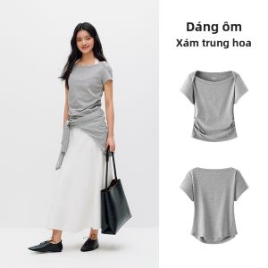 Semir | Áo Thun Tay Ngắn Ôm Body Cổ Tròn Chống Nhăn Mùa Hè