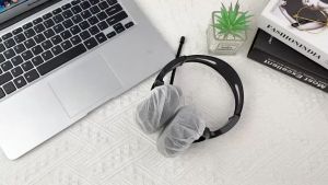 100PCS Headphone Ear Cover Disposable Non-Woven Stretch Earpad Covers For 10-13cm Large-Sized Headphones