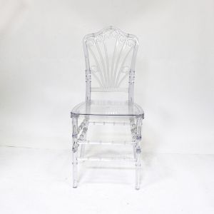 Transparent Bamboo Chair Wedding Banquet Transparent Chair Plastic Crystal Chair Acrylic Stool Peacock Chair Wedding Dining Chair