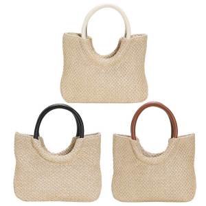 Nữ sức chứa lớn Túi hobo mùa hè rơm Tote Túi xách thời trang cho cuối tuần getaways và sử dụng thường nhật