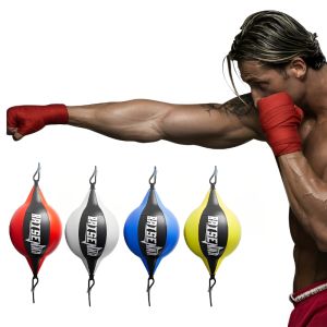 Pu Reaction Boxing Punching Ball Quality Leather Training Hangings Swivel Speedball Exercise Fitness Balls Home Sports Gym