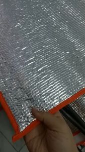 Tấm lót ngủ 1 lớp bạc - chiếu ngủ trưa văn phòng kt 100x180cm xếp gọn tiện lợi
