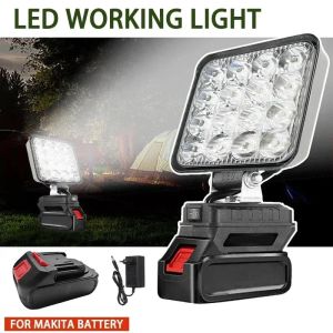 4In Led Light Suitable For Various Makita Portable Spotlights  Cordless Outdoor Work Fishing Handheld Emergency Tool Light
