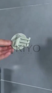 KIYO Gantungan Tempel Dinding Cabang 3 Kait Rotating Hook 3in1 / Gantungan Serbaguna 3 Hanger