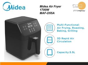 Midea Air Fryer MAF-D55A 5.5L Midea 3.5L Air Fryer MAF-35A