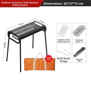 ZHUOLESHI | Portable Smokeless Charcoal BBQ Grill