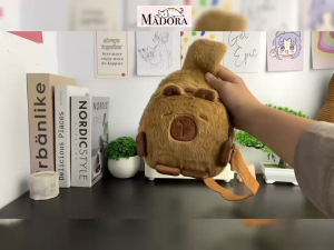 Madora Tas Selempang Anak Perempuan Capybara Cute Plushy Model Sling Bag & Chest Bag Kekinian