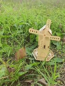 DIY Solar Energy Windmill House DIY Science Experiment Kit & Education Model Toy Physics Science Toys For Children Gift Toy