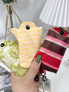 Fresh Print Nylon Foldable and Portable Storage Shopping Bag Fashion Tote Bag Vest Bag Supermarket Eco Bag