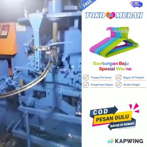 Toko Murah 88 - Gantungan Baju Kawat Warna (Paket Usaha isi 500pcs) Stainless Lebih Kuat Lebih Murah