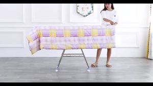 Sampayan Laundry Rack with Wheels Stainless Steel Adjustable Hanger Indoor and Outdoor Balcony Space Saving Clothes Hanger