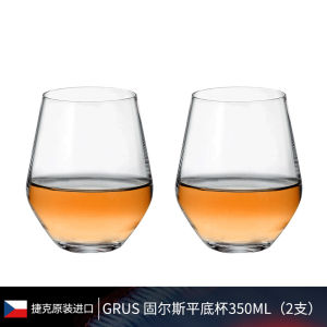 Bohemian Crystal Glass Whiskey Cup Simple Home Use Hard Liquor Cup Juice Cup Nordic Style 301mL-400mL Capacity Tumbler