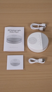 Meterk Music Light Media Player Built-in 20 Soothing Sounds Night Light & Intelligent Timing for Sleep Relaxation