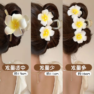 Womens Summer New Egg Flower Hair Clip Shark Tail Hair Clip Stylish Sensation Floral Hair Accessories Headwear Hairpin