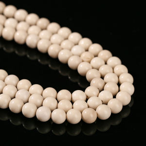 4 6 8 1012mm Natural White Coral Stone Bead Round Loose Spacer for Handmade DIY Jewelry Making Bracelets Necklaces Accessories