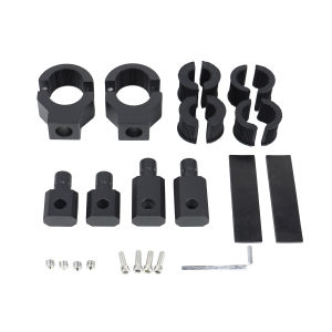 Universal Motorcycle UTV ATV Off-Road Work Whip Flag Light Aluminum Mounts 0.7"/1"/1.25" Inch 360 Degree Rotate Bracket Kits