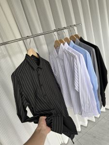 Special Offer! Offline Price 299! Glossy And Elastic! Autumn Mens Commuter Business Long Sleeve Shirt Standard Fit Casual Wear