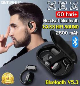 ⌛ COD + Gratis Ongkir ⌛ XINTUSHIJI Headphone With Mic Baterai Tahan Lama Charging Case IPX7 Earphone Bluetooth Full Bass headset bluetooth headset bluetooth full bass Wireless Headset