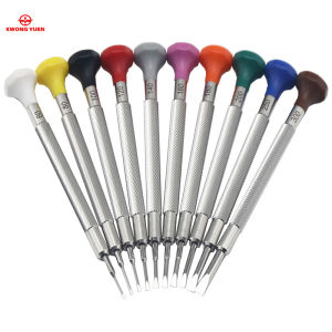 KWONG YUEN Watch Repair Tools All-Steel Screwdriver Ten-Pack Screwdriver for Watches Repair Tool Kit