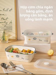 BAICHANG | Hộp Cơm Chia Khuôn An Toàn Với Lò Vi Sóng 3 Ngăn