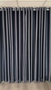 Rèm cửa màu xám Chống nắng May kỹ phù hợp các cửa