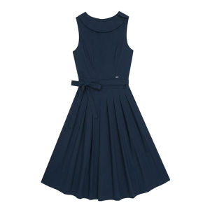 Sleeveless Waist-Cinching Slimming Dress