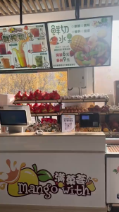 LED billboard display Wall-mounted hanging menu board With telescopic boom menu signs Ordering board