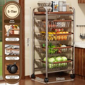 youqin | Multipurpose Mobile Kitchen Storage Rack