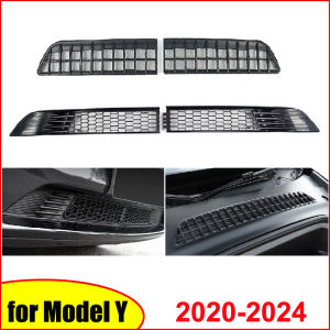 For Tesla Model Y 2024 Car Lower Bumper Anti Insect Net DustProof Inner Vent Lower Racing Grille Cover Insect-proof Front Inlet