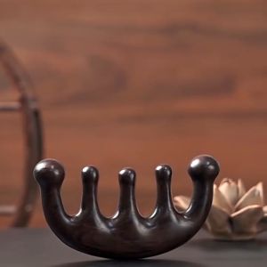 Extraction Hair Scalp Massage Wood Comb เครื่องนวดศีรษะไม้นวดเส้นเมอริเดียนอเนกประสงค์สำหรับยกกระชับใบหน้าส่งเสริมการไหลเวียนเลือดผ่อนคลายบรรเทาความเมื่อยล้าเครื่องมือขูด