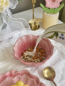 Retro American Hand-Painted Ceramic Western Dinner Plate Creative Home Use Dish Plate round European Decorative Plate