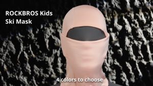 ROCKBROS Trẻ Em Của mặt nạ Lông Cừu Ấm Áp Windproof thu đông trẻ em Của Khuôn Mặt Bìa Cho Đi Xe Đạp Trượt Tuyết Đi Bộ Đường Dài Đàn Hồi Thoáng Khí Trẻ Em Headgear