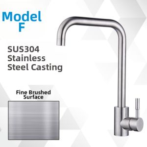 Cold and Hot Water 304 Stainless Steel Rotatable Pull-out Faucet